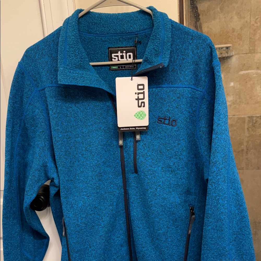 Stio Vibrant Blue Zip-Up Jacket